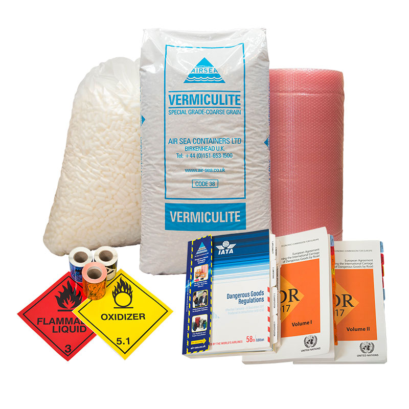 Accessori per l'imballaggio e la conformità della spedizione di merci pericolose - Air Sea Italia